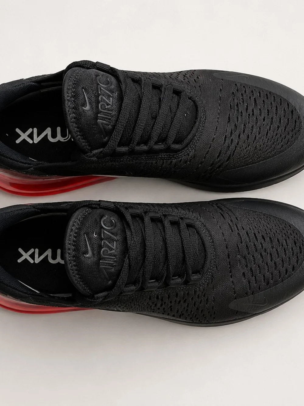 Nike Air Max 270 Men’s Sneakers in Black with Red Heel